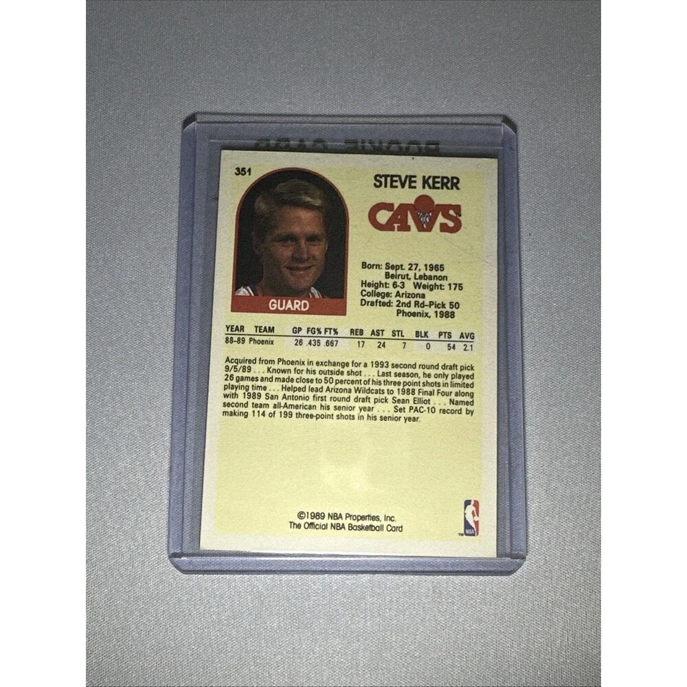 1989-90 NBA Hoops - Steve Kerr #351 (RC)